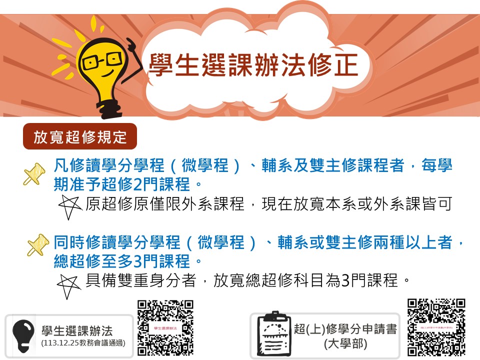 學生選課辦法修正